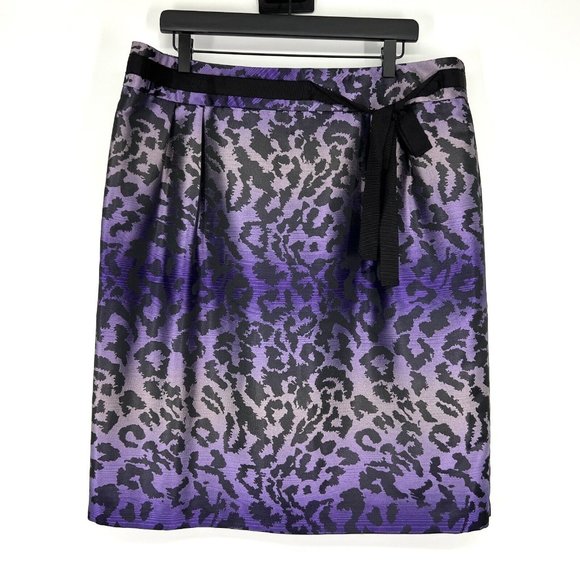 Gonna Midi Peter Nygard In Lino Nero - Taglia 22, Plus Size - Nuova Con Etichette